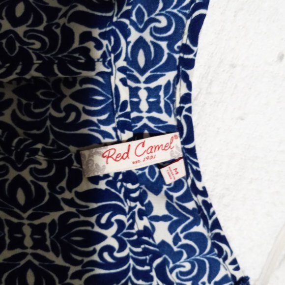 Red Camel Floral Dress - Picture 4 of 4